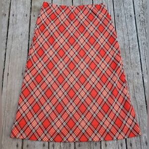plaid world • vintage maxi skirt